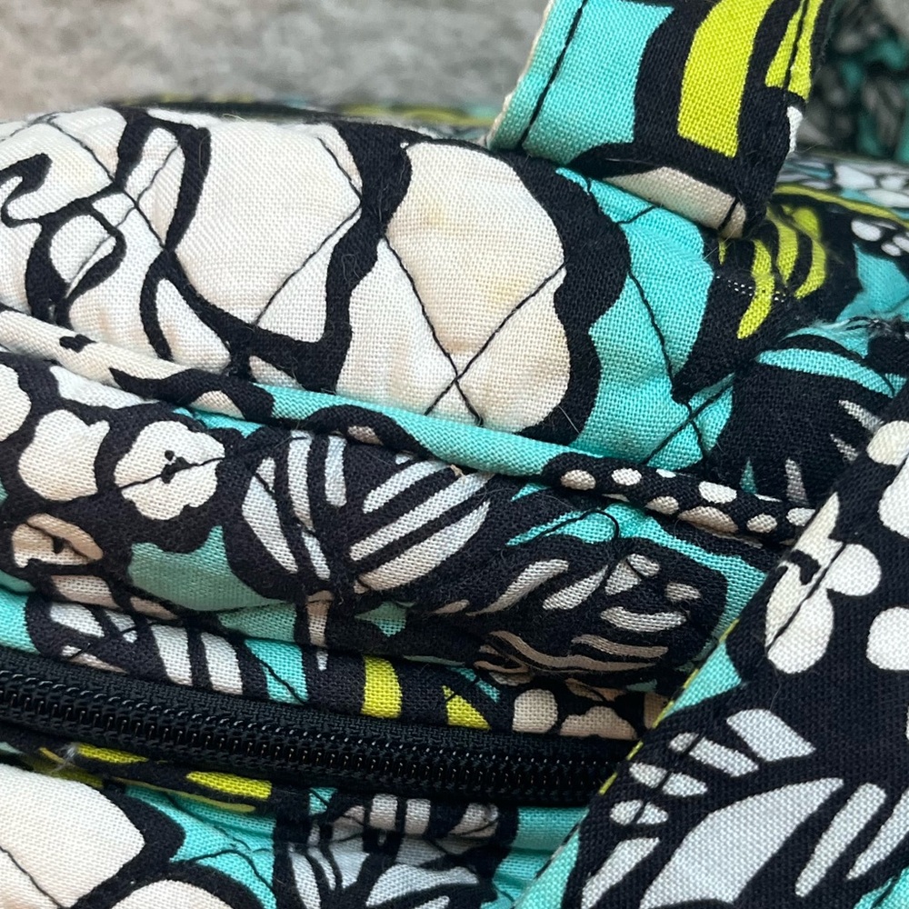 Vera Bradley Aqua and Green Quilted Baby Bag w/Changing Pad - Picture 5 of 8